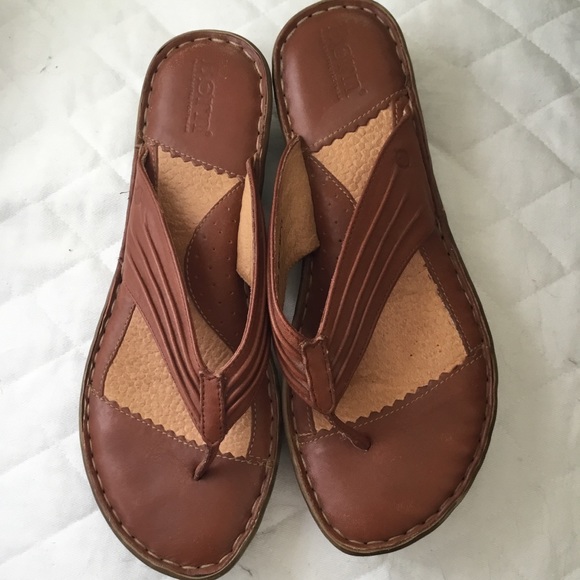Born Shoes - BORN leather sandals size 8